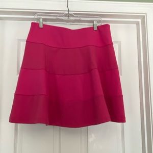 ELLE hot pink skater skirt size Large